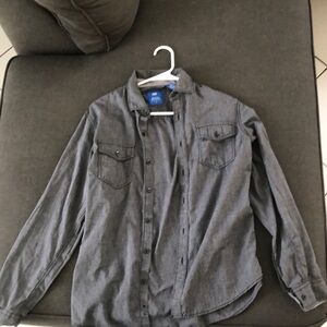 Men’s Small Michael Brandon Grey Western Button Up Shirt